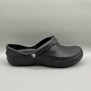 Crocs Mercy Slip Resistant Clogs Women’s 10 Black Mary Jane Workwear